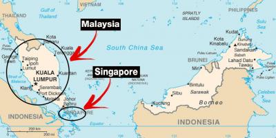 Mapa de cingapura