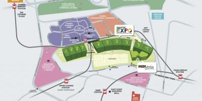 Mapa da Singapore expo