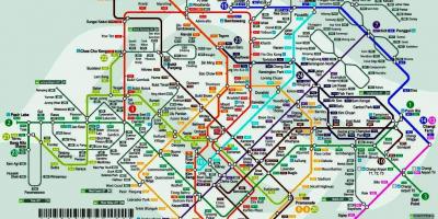 Singapura estação de trem mapa