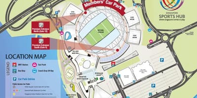Estádio mrt mapa de Cingapura