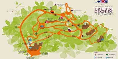 Singapore botanic gardens mapa