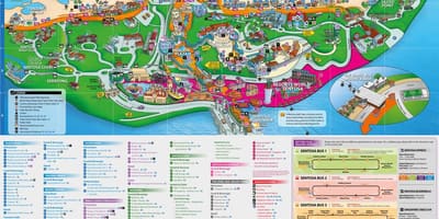 Sentosa mapa de atrações